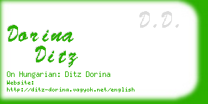 dorina ditz business card